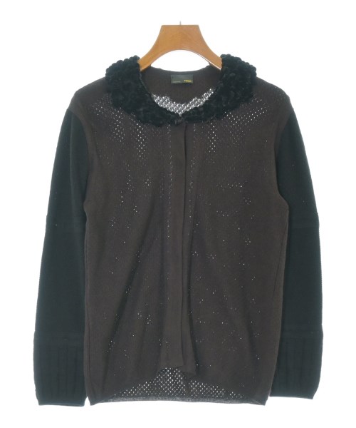 FENDI(フェンディ)カーディガン 茶 サイズ:40(M位)/2200649589012