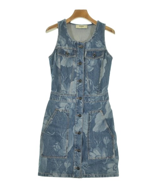 FENDI(フェンディ)ワンピース 青 サイズ:36(XS位)/2200649420032