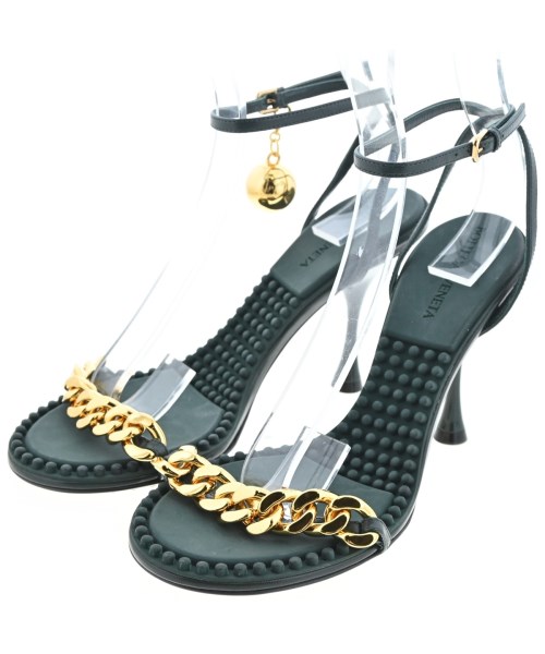 BOTTEGA VENETA(ボッテガベネタ)サンダル 緑 サイズ:EU37 1/2(24cm位)/2200632218172