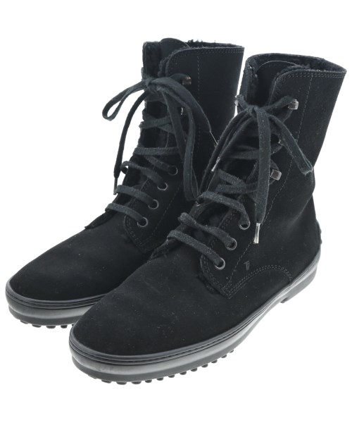 TOD'S(トッズ)ブーツ 黒 サイズ:EU37 1/2(24cm位)/2200655772231