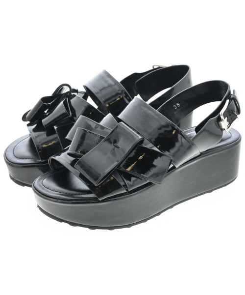 TOD'S(トッズ)サンダル 黒 サイズ:EU36(22.5cm位)/2200650737020
