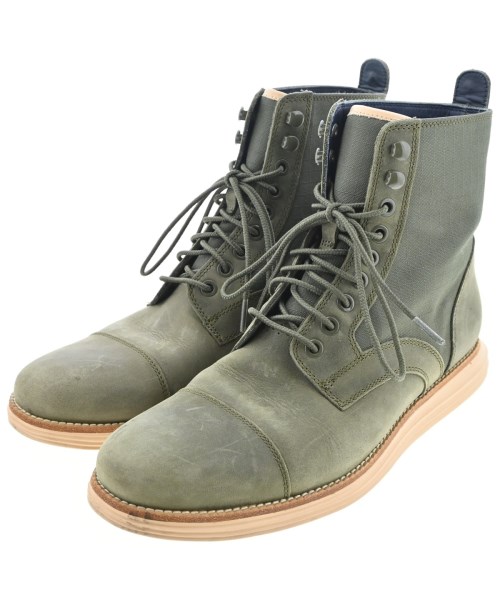 COLE HAAN(コールハーン)ブーツ カーキ サイズ:US8 1/2(26.5cm位)/2200678398036