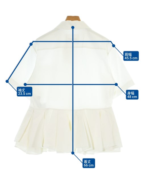 JIL SANDER（ジルサンダー）ブラウス 白 サイズ:34(XXS位) レディース/2200579694015