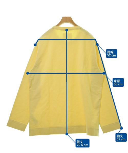 JIL SANDER（ジルサンダー）Tシャツ・カットソー 黄 サイズ:XL メンズ/2200601447022