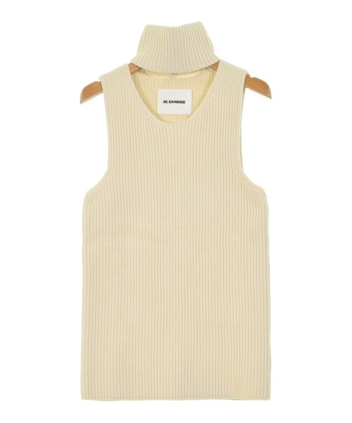 JIL SANDER(ジルサンダー)ベスト 白 サイズ:34(XXS位)/2200672764134