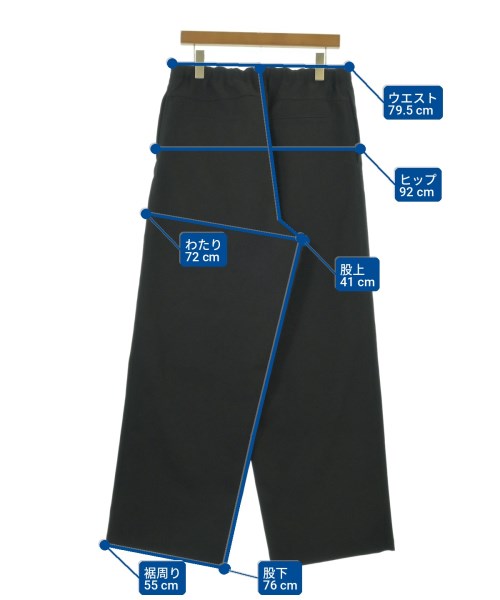 JIL SANDER（ジルサンダー）スラックス 黒 サイズ:48(L位) メンズ/2200704011052