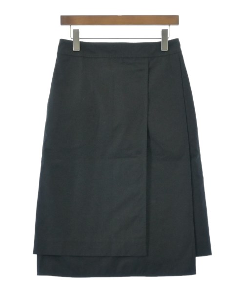 JIL SANDER(ジルサンダー)ひざ丈スカート 黒 サイズ:36(XS位)/2200667870178