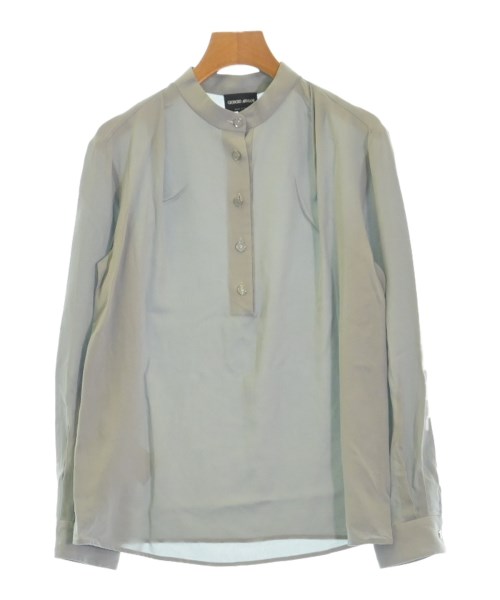 GIORGIO ARMANI(ジョルジオアルマーニ)ブラウス 青 サイズ:38(S位)/2200501860068