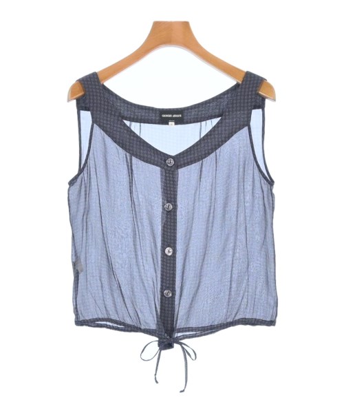 GIORGIO ARMANI(ジョルジオアルマーニ)ブラウス 紺 サイズ:42(M位)/2200594324102