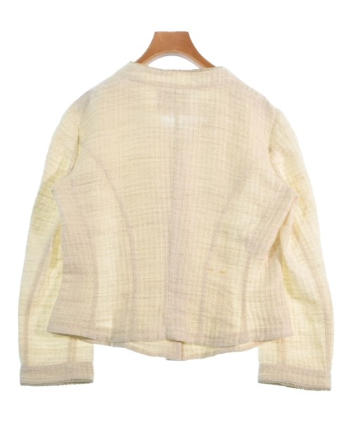 GIORGIO ARMANI（ジョルジオアルマーニ）ノーカラージャケット ベージュ サイズ:44(L位) レディース/2200582410138