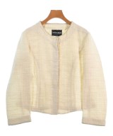 GIORGIO ARMANI（ジョルジオアルマーニ）ノーカラージャケット ベージュ サイズ:44(L位) レディース/2200582410138