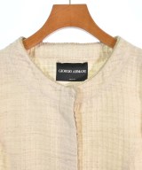 GIORGIO ARMANI（ジョルジオアルマーニ）ノーカラージャケット ベージュ サイズ:44(L位) レディース/2200582410138