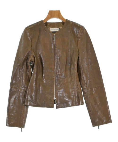 EMPORIO ARMANI（エンポリオアルマーニ）ライダース 茶 サイズ:40(M位) レディース/2200664643027