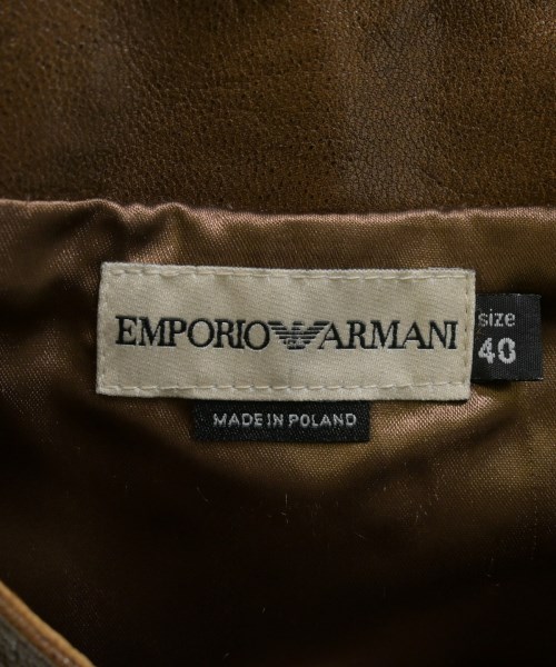 EMPORIO ARMANI（エンポリオアルマーニ）ライダース 茶 サイズ:40(M位) レディース/2200664643027