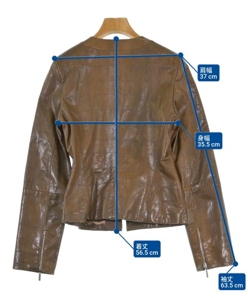 EMPORIO ARMANI（エンポリオアルマーニ）ライダース 茶 サイズ:40(M位) レディース/2200664643027