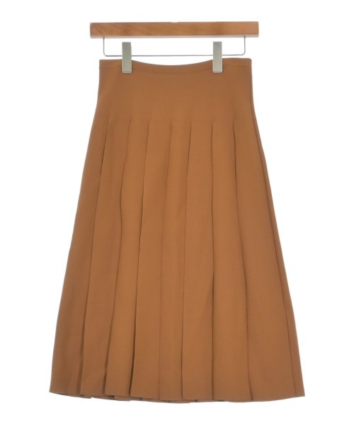 Salvatore Ferragamo(サルバトーレフェラガモ)ひざ丈スカート 茶 サイズ:M/2200609678039