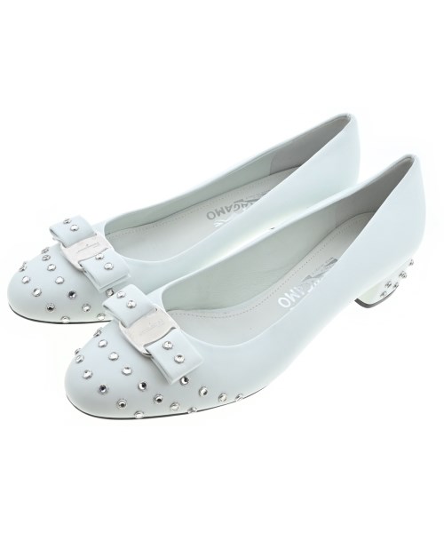 Salvatore Ferragamo(サルバトーレフェラガモ)パンプス 白 サイズ:9(26.5cm位)/2200695210038