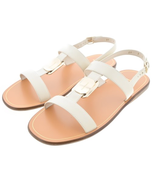 Salvatore Ferragamo(サルバトーレフェラガモ)サンダル 白 サイズ:7(24.5cm位)/2200699932011