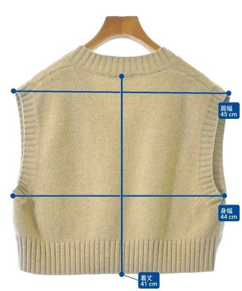 ROBERTO COLLINA（ロベルトコリーナ）ベスト ベージュ サイズ:S レディース/2200610804175