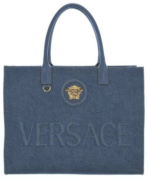 VERSACE(ヴェルサーチ)トートバッグ 紺 サイズ:LARGE/2200668217019