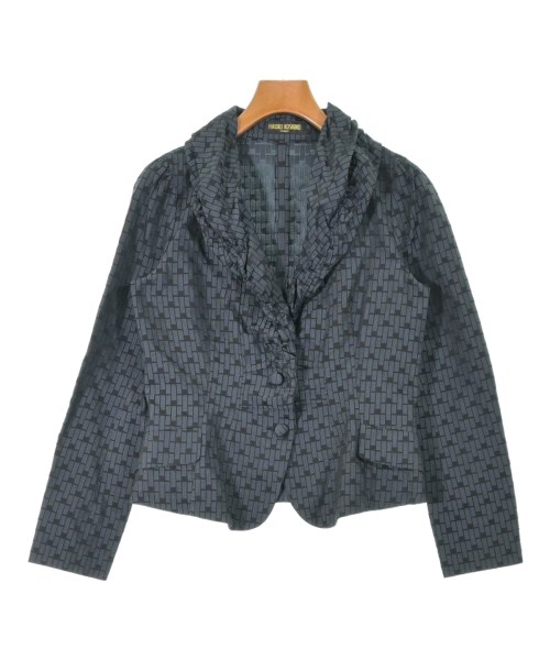 HIROKO KOSHINO(ヒロコ　コシノ)カジュアルジャケット グレー サイズ:38(S位)/2200665389061