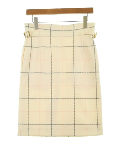 49AV JUNKO SHIMADA(フォーティナインアベニュージュンコシ)ひざ丈スカート 白 サイズ:38(S位)/2200603089459