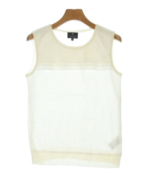 LANVIN COLLECTION(ランバンコレクション)ベスト/ノースリーブ 白 サイズ:38(S位)/2200701929084