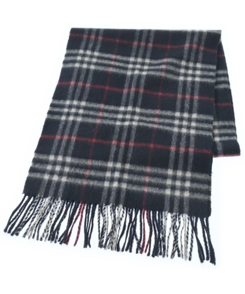 BURBERRY(バーバリー)マフラー 紺 サイズ:-/2200660717081
