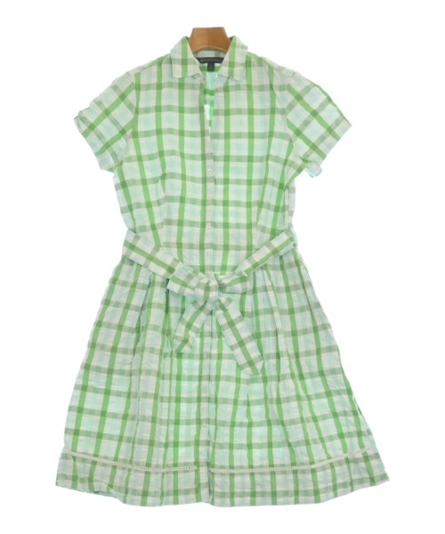 Brooks Brothers(ブルックスブラザーズ)シャツワンピース 緑 サイズ:6(L位)/2200600096016