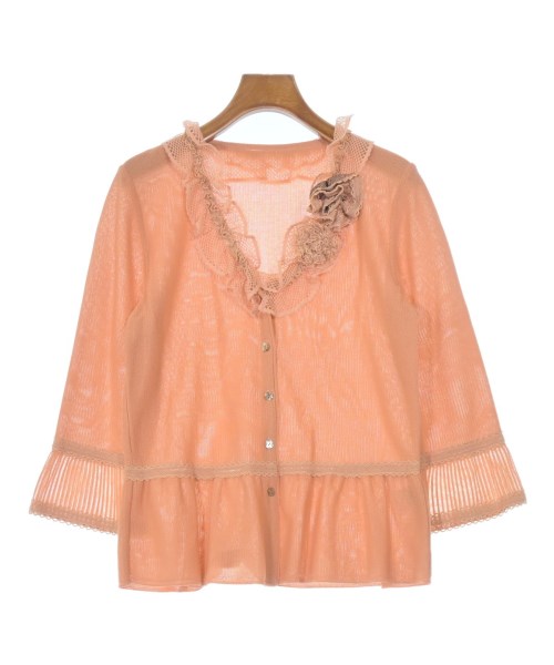 YUKIKO HANAI(ユキコハナイ)カーディガン オレンジ サイズ:10(L位)/2200663879106