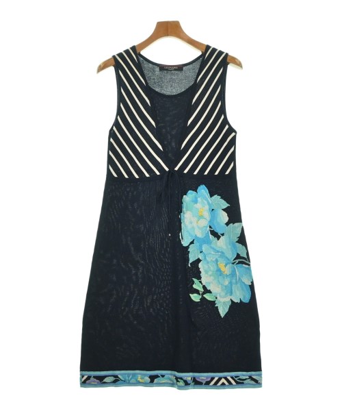 LEONARD FASHION(レオナール　ファッション)ワンピース 紺 サイズ:38(S位)/2200675474047