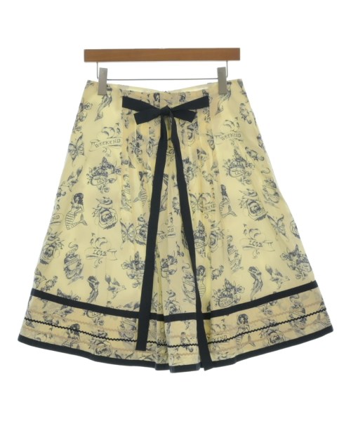 MAX MARA WEEK END LINE(マックスマーラ　ウィークエンドライン)ひざ丈スカート 白 サイズ:38(S位)/2200665379215