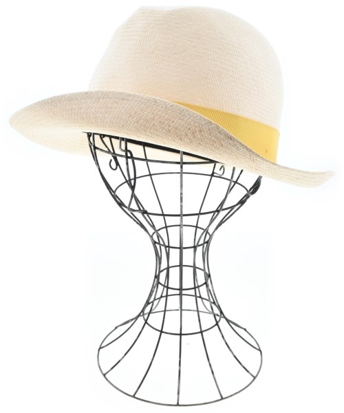 Borsalino(ボルサリーノ)ストローハット 白 サイズ:M/2200688357221