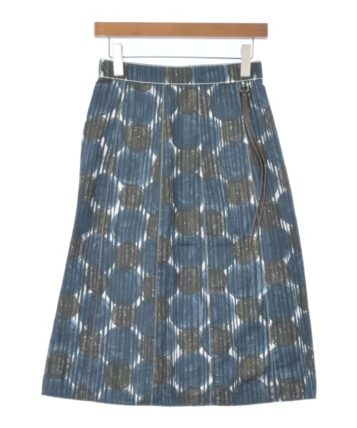 'S Max Mara(エス　マックス　マーラ)ロング・マキシ丈スカート 紺 サイズ:36(XS位)/2200658517761