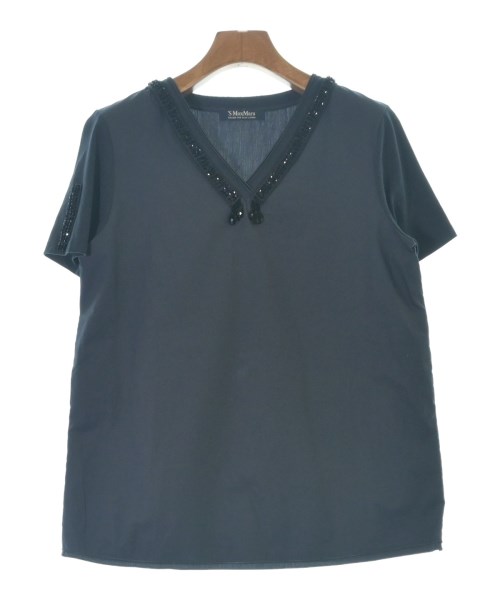 'S Max Mara(エス　マックス　マーラ)ブラウス 紺 サイズ:38(S位)/2200687097050