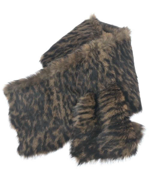 YUKI TORII(ユキトリイ)マフラー 茶 サイズ:-/2200662981107