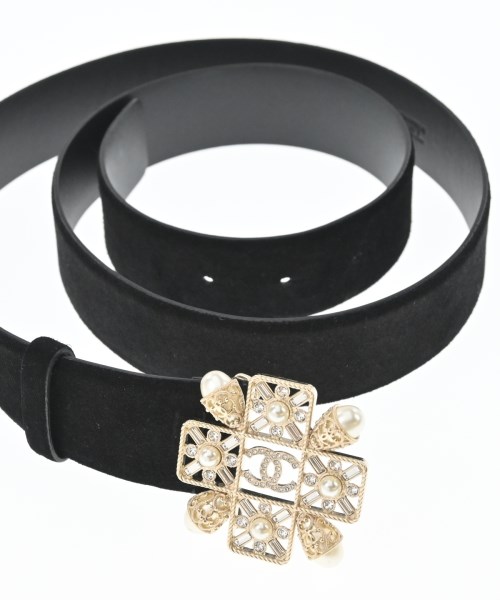 CHANEL（シャネル）バンダナ・スカーフ 黒 サイズ:95 レディース/2200282052041