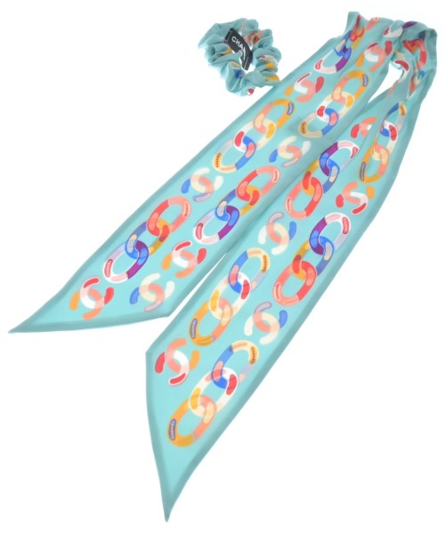 CHANEL(シャネル)バンダナ・スカーフ 青 サイズ:-/2200627744167