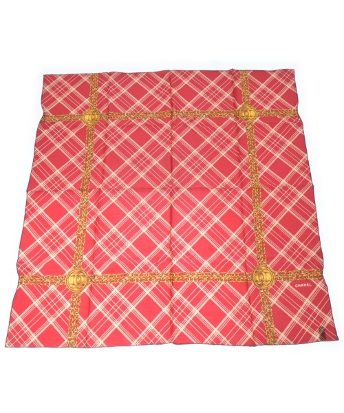 CHANEL(シャネル)バンダナ・スカーフ 赤 サイズ:-/2200629679597