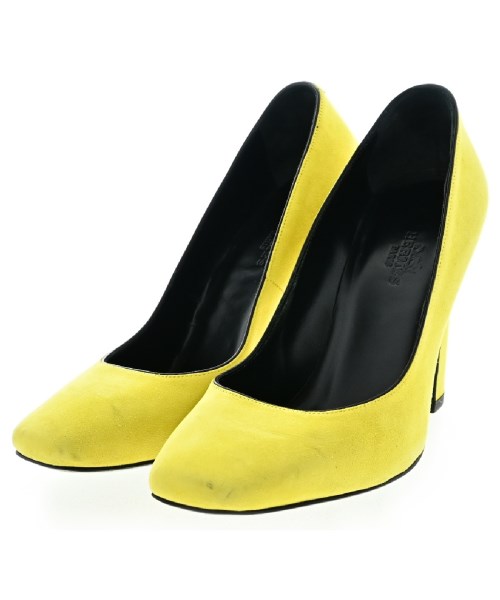 HERMES(エルメス)パンプス 黄 サイズ:35(21.5cm位)/2200463528044
