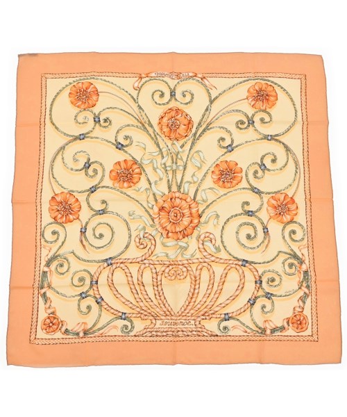 HERMES(エルメス)バンダナ・スカーフ オレンジ サイズ:90/2200678115619
