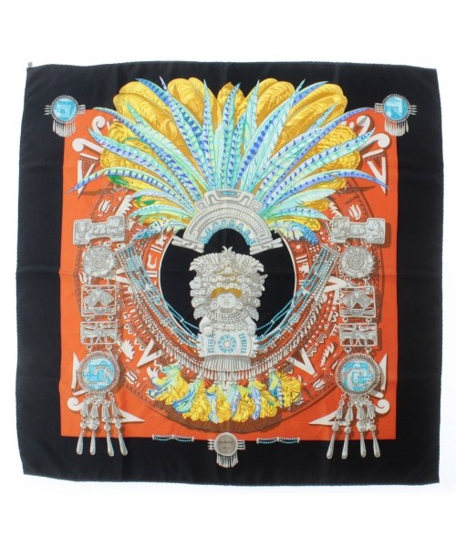 HERMES(エルメス)バンダナ・スカーフ 紺 サイズ:90/2200662395041