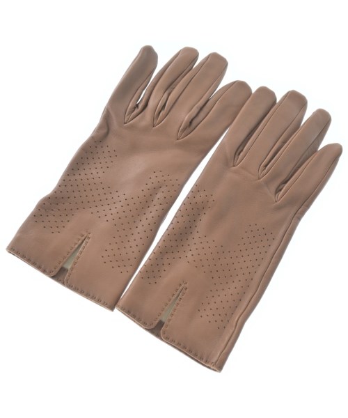 HERMES(エルメス)手袋 茶 サイズ:7.5/2200646356198