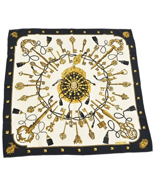 HERMES(エルメス)バンダナ・スカーフ 紺 サイズ:90/2200660187075