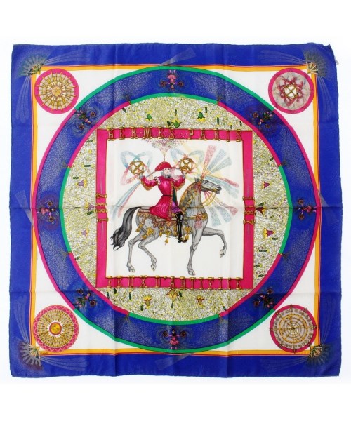 HERMES(エルメス)バンダナ・スカーフ 青 サイズ:-/2200664993979