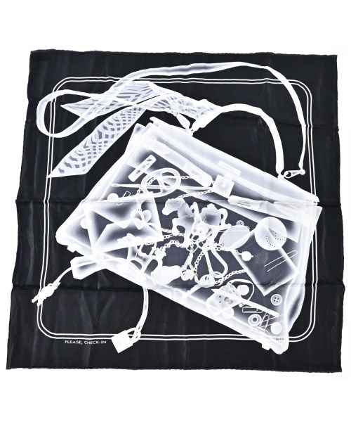 HERMES(エルメス)バンダナ・スカーフ 黒 サイズ:70/2200682369404