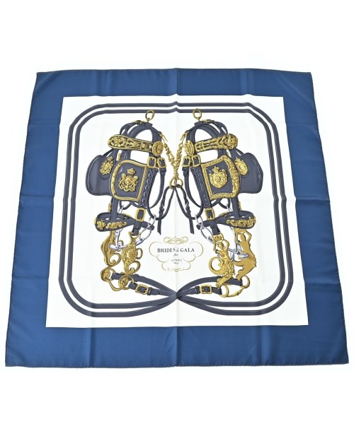 HERMES(エルメス)バンダナ・スカーフ 白 サイズ:90/2200688823948