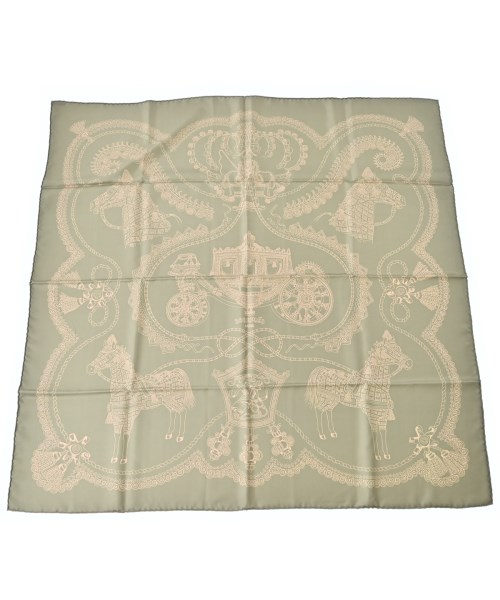 HERMES(エルメス)バンダナ・スカーフ カーキ サイズ:90/2200688824037