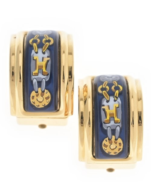 HERMES(エルメス)ピアス・イヤリング 紺 サイズ:-/2200692161050