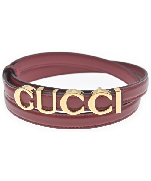 GUCCI(グッチ)ベルト 赤 サイズ:75/2200683942200
